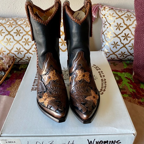 Old Gringo Wyoming Rare Hand Tooled Western Boot in Size 7. NIB - Picture 4 of 14